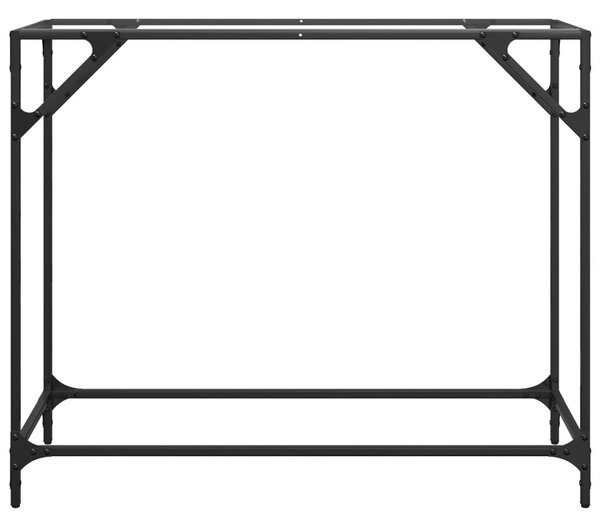 Acél tálalóasztal átlátszó üveglappal 98 x 35 x 81 cm