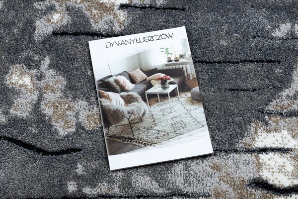 Modern COZY szőnyeg 8876 Rio - Structural két szintű gyapjú szürke