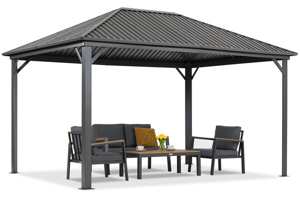 Fém pavilon Szardínia 3x4 Garden Point antracit