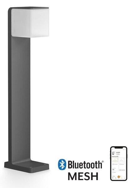STEINEL GL 80 SC érzékelős osvény világítás, antracit, magasság 63 cm, dimmelhető, Alu / szürke / cink, Alumínium, Modern