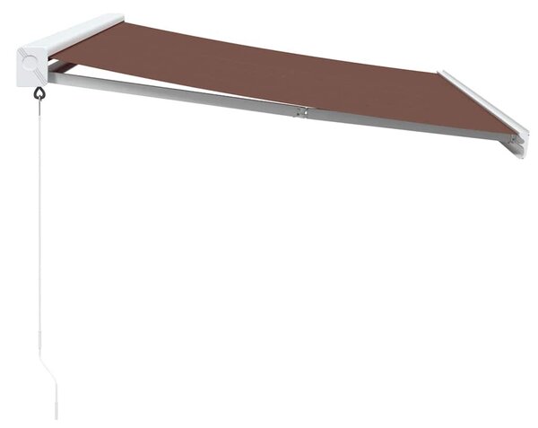 Barna kézzel kihúzható napellenző 350 x 250 cm