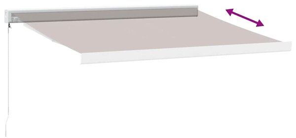 Barna kézzel kihúzható napellenző 350 x 250 cm