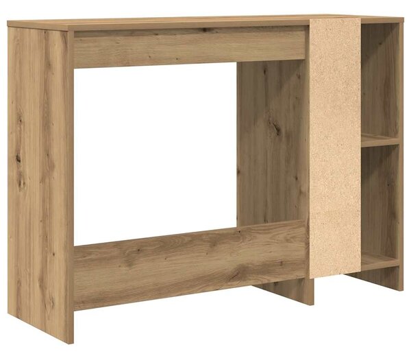 Kézműves tölgy színű szerelt fa íróasztal 102,5 x 35 x 75 cm