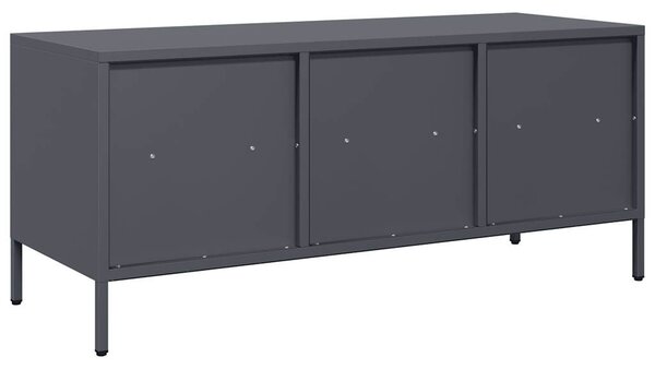 Antracit hidegen hengerelt acél TV-szekrény 101,5x39x43,5 cm