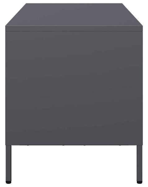 Antracit hidegen hengerelt acél TV-szekrény 101,5x39x43,5 cm