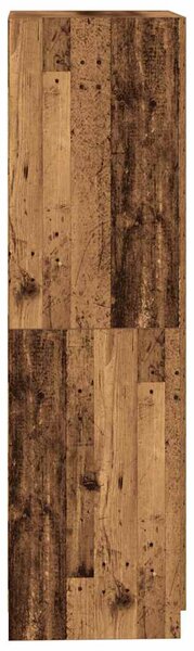 Antik fa színű szerelt fa ruhásszekrény 90x52x200 cm