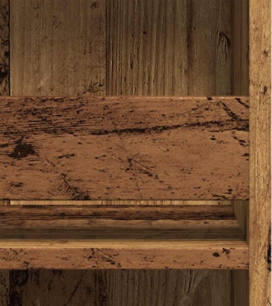Antik fa bárasztal polccal 102 x 50 x 103,5 cm