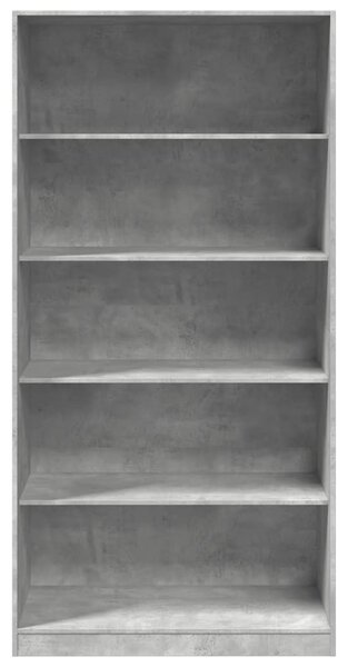 Betonszürke szerelt fa ruhásszekrény 100 x 50 x 200 cm