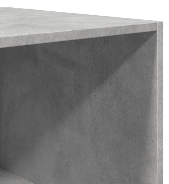 Betonszürke szerelt fa ruhásszekrény 100 x 50 x 200 cm