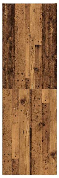Antik fa színű szerelt fa magasszekrény 60 x 32 x 190 cm