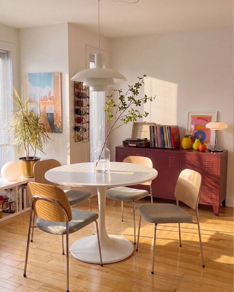 Étkezőszék kétdarabos szettben ASHCROFT Fém Zöld/világosbarna