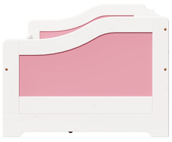 Napozóágy 3 fiókkal matrac nélkül IRUN Fehér&Rózsaszín 90x200cm