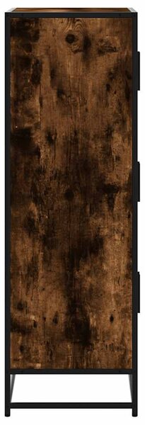 Highboard sonoma tölgy 68x35x106,5 cm gépelt fa és fém