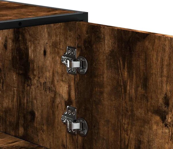 Highboard sonoma tölgy 68x35x106,5 cm gépelt fa és fém