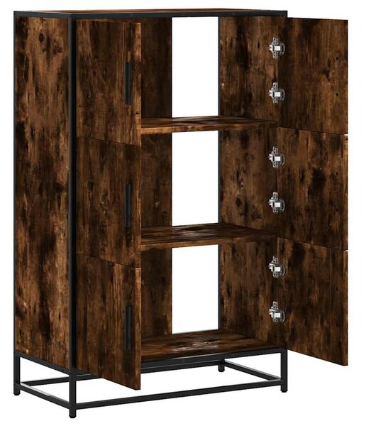 Highboard sonoma tölgy 68x35x106,5 cm gépelt fa és fém