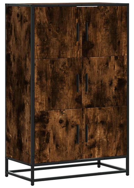 Highboard sonoma tölgy 68x35x106,5 cm gépelt fa és fém