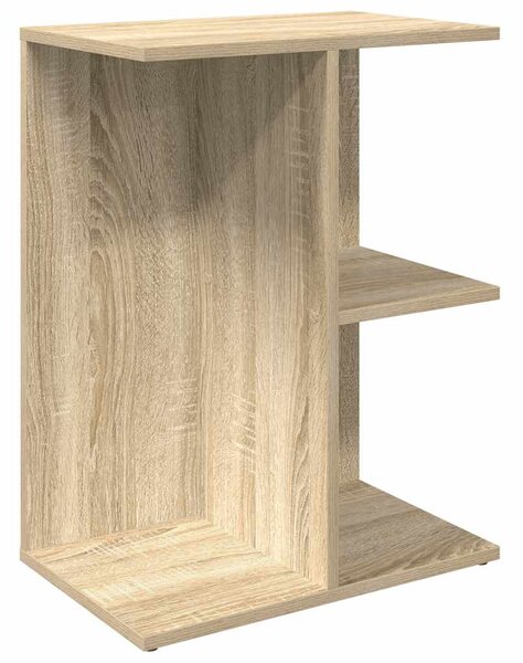2 db sonoma tölgy színű szerelt fa éjjeliszekrény 46,5x29x61 cm