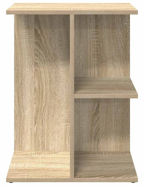 2 db sonoma tölgy színű szerelt fa éjjeliszekrény 46,5x29x61 cm