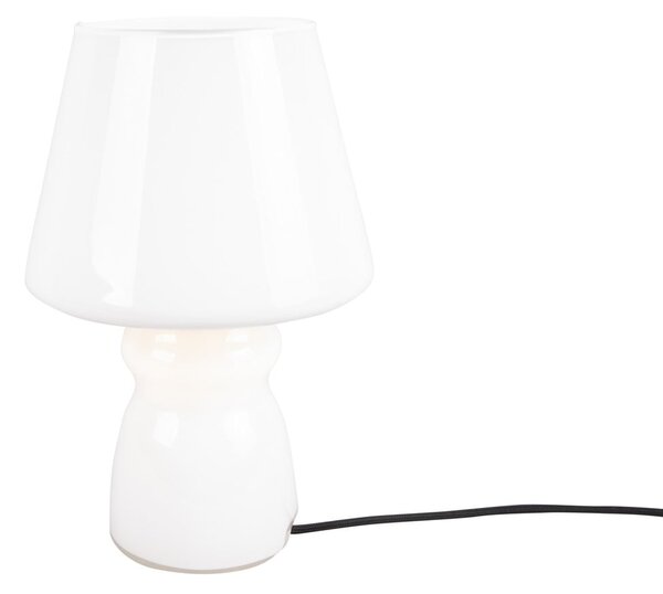 Glass fehér üveg asztali lámpa, ø 16 cm - Leitmotiv