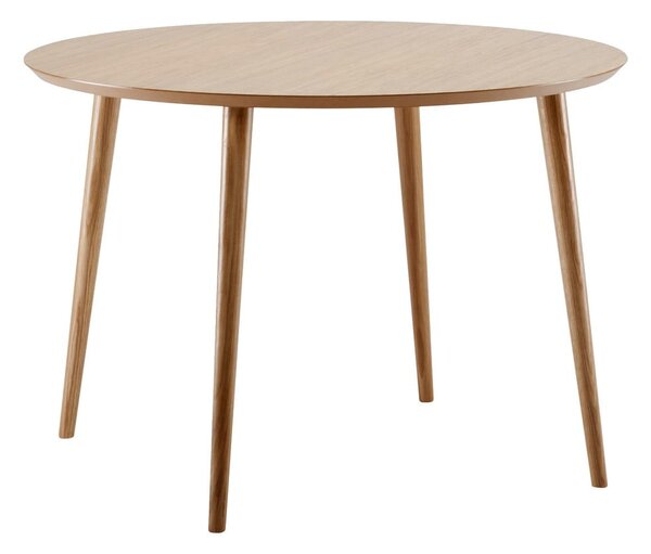 Cloyd étkezőasztal tölgyfa dekorral, ø 100 cm - Woodman