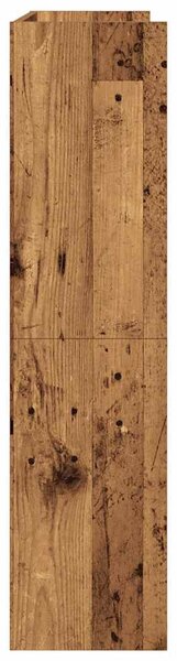 Antik fa szerelt fa cipőtartó 80x25x100 cm