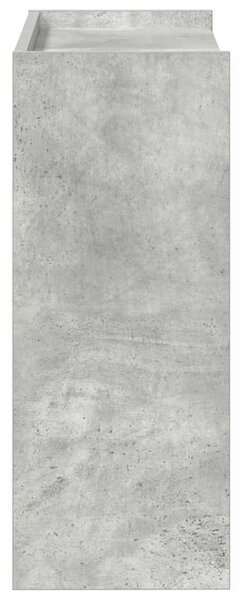 Betonszürke szerelt fa cipőtartó 60x25x62 cm