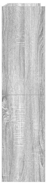 Szürke sonoma színű szerelt fa cipőtartó 80x25x100 cm