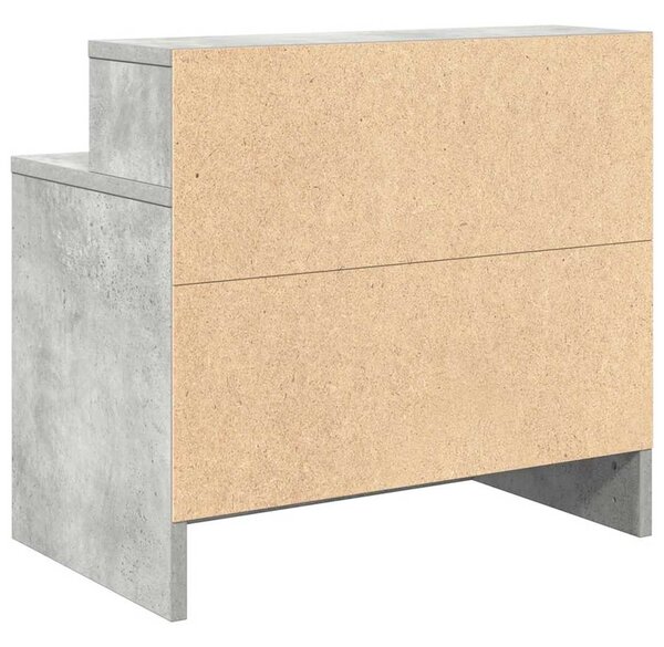 Betonszürke éjjeliszekrény fiókkal 51 x 31 x 47 cm