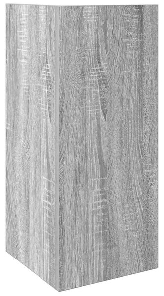 2 db szürke sonoma színű kisasztal polccal 25,5 x 27 x 60 cm