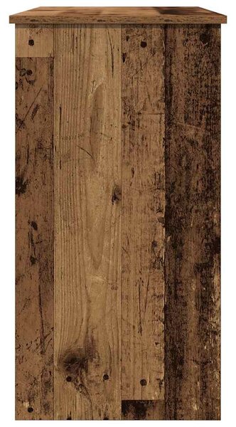 Antik fa színű szerelt fa íróasztal 80 x 40 x 75 cm