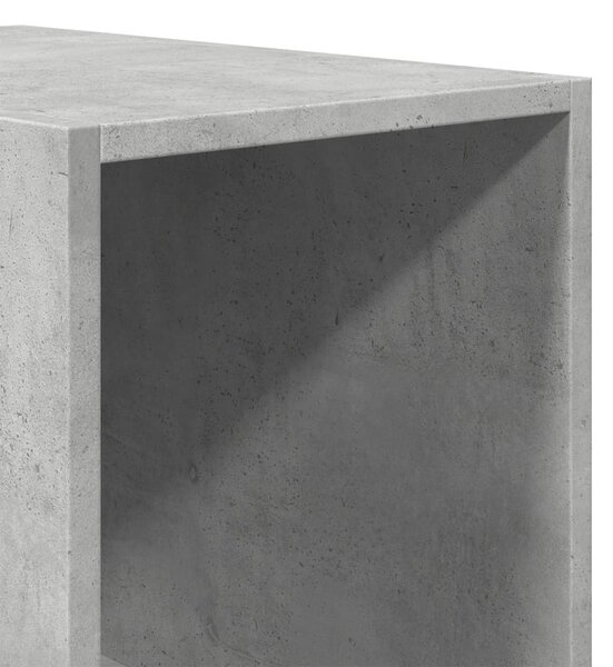 Betonszürke szerelt fa ruhásszekrény 30 x 50 x 200 cm