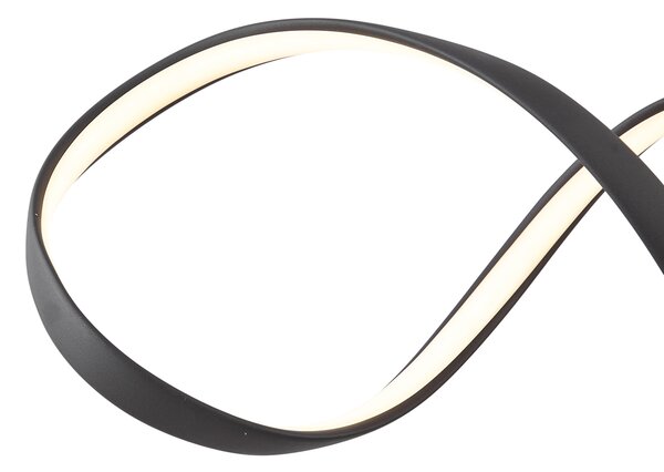 Design függőlámpa fekete 100 cm LED-del, 3 fokozatban dimmelhető - Wokkel