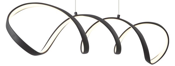 Design függőlámpa fekete 100 cm LED-del, 3 fokozatban dimmelhető - Wokkel