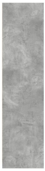 Betonszürke szerelt fa ruhásszekrény 30 x 50 x 200 cm
