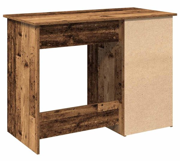 Antik fa színű szerelt fa íróasztal 102x50x75 cm