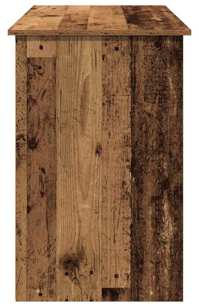 Antik fa színű szerelt fa íróasztal 102x50x75 cm