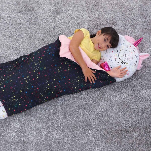 Happy Nappers: Csillám Unikornis párna hálózsák 137cm
