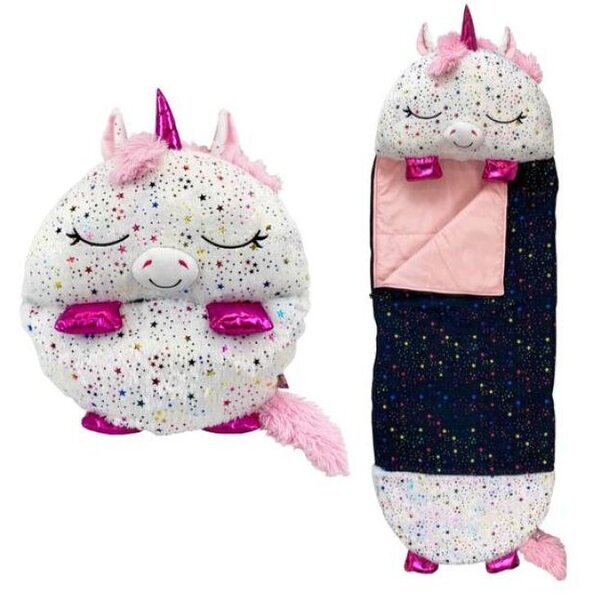 Happy Nappers: Csillám Unikornis párna hálózsák 137cm