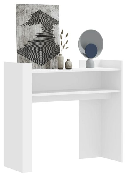 Fehér szerelt fa tálalóasztal 100 x 35 x 90 cm
