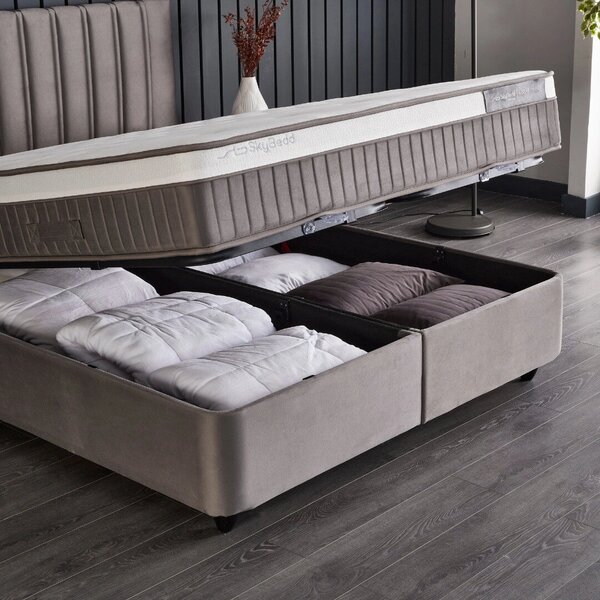 Costa boxspring ágy (Méret: 160 cm, Szín: bézs)
