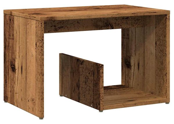 Oldalasztal Régi fa 59x36x38 cm Gépelt fa