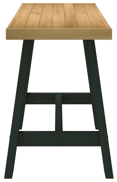 Íróasztal NOAIN A alakú lábak 120x50x75 cm tömör fa fenyőfa