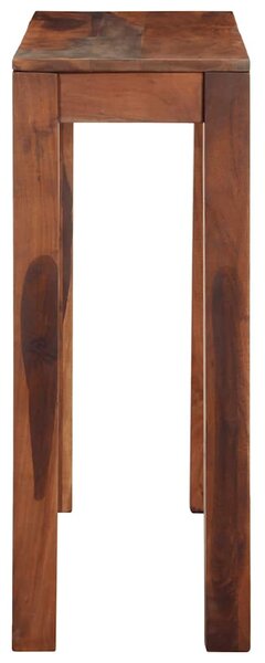 Konzolasztal 120x30x76 cm tömör fa akácfa