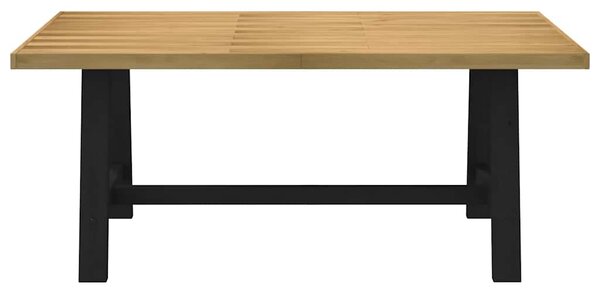 Étkezőasztal NOAIN A alakú lábak 180x90x75 cm tömör fa fenyőfa
