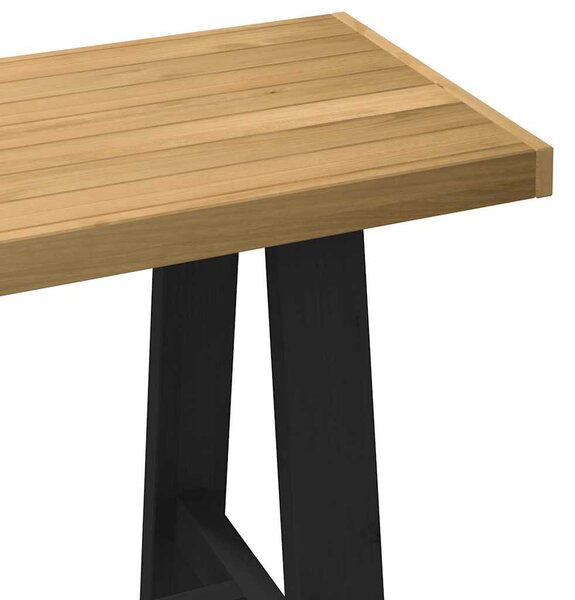 Íróasztal NOAIN A alakú lábak 120x50x75 cm tömör fa fenyőfa