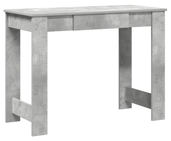 Betonszürke forgácslap íróasztal 100x45x75 cm