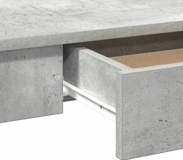 Betonszürke forgácslap íróasztal 100x45x75 cm