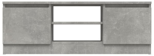 Betonszürke TV-szekrény ajtóval 102 x 30 x 36 cm