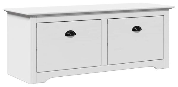 Előszobai pad "BODO" Fehér 114x40x45 cm