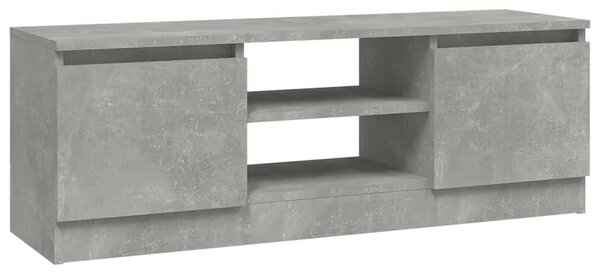 Betonszürke TV-szekrény ajtóval 102 x 30 x 36 cm